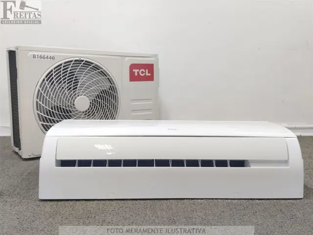 LOTE COM 01 AR CONDICIONADO SPLIT TCL FRIO 12.000 BTUS (EVAPORADORA/CONDENSADORA TAC-12CSA1 220V…