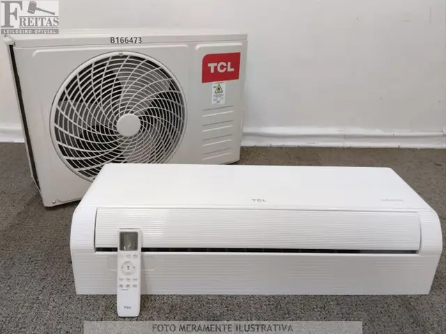 LOTE COM 01 AR CONDICIONADO SPLIT TCL INVERTER FRIO 12.000 BTUS (EVAPORADORA/CONDENSADORA…