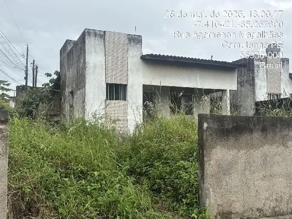 Casa - Área privativa: 61,3 m², Com 2 qt(s) - Localizado(a): RUA PROJETADA 02, N. SN, LT 04 QD 01 CS 04 - CAMUTANGA/PE - CEP: 55930000