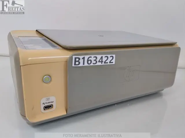 LOTE COM 01 IMPRESSORA HP PSC 1510 ALL-IN-ONE BIVOLT 50/60HZ COM CARTUCHO / CABO / FONTE BR5AH1R00M