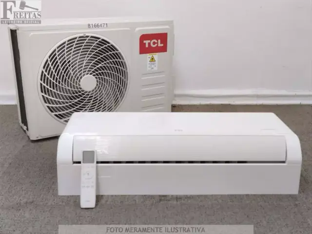 LOTE COM 01 AR CONDICIONADO SPLIT TCL INVERTER FRIO 12.000 BTUS (EVAPORADORA/CONDENSADORA…