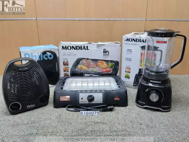 LOTE COM 01 AQUECEDOR PHILCO 2 EM 1 PAQ1100 3 NÍVEIS TEMPERATURA COR PRETO 000V