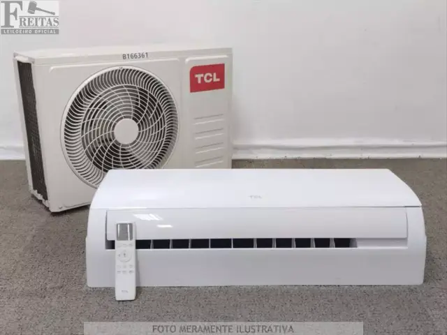 LOTE COM 01 AR CONDICIONADO SPLIT TCL FRIO 12.000 BTUS (EVAPORADORA/CONDENSADORA TAC-12CSA1 220V…