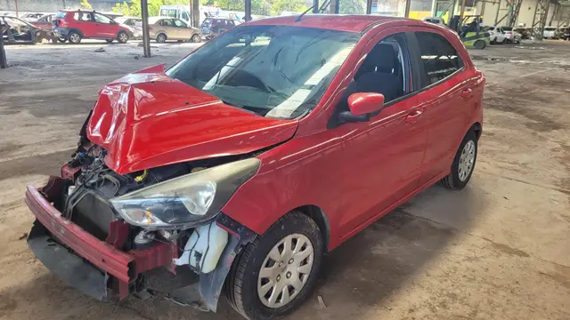 FORD KA SE 1.0 2015 2016 VERMELHO - SINISTRADO-MÉDIA MONTA