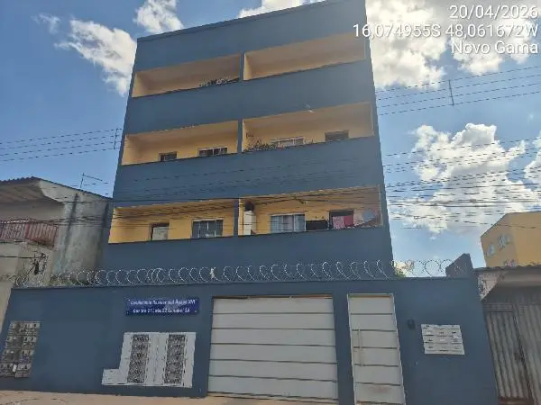 Apartamento - Área privativa: 51,74 m², Com 2 qt(s) - Localizado(a): RUA VOVO ZENOBIA, N. SN, Apto. 204, LT 22 QD 27 - NOVO GAMA/GO - CEP: 72862327