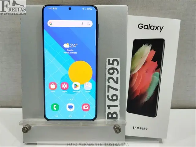 LOTE COM 01 SMARTPHONE SAMSUNG GALAXY S21 PLUS 5G SM-G996B 256GB 8GB RAM COM BATERIA RQCR201571A