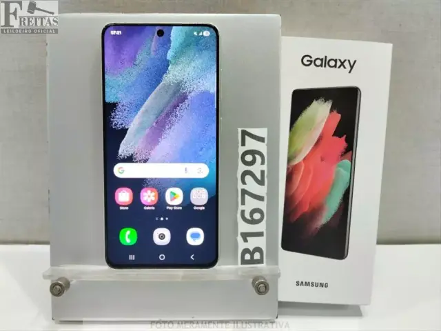 LOTE COM 01 SMARTPHONE SAMSUNG GALAXY S21 FE 5G SM-G990E/DS 128GB 6GB RAM COM BATERIA RXCT302FJ3K