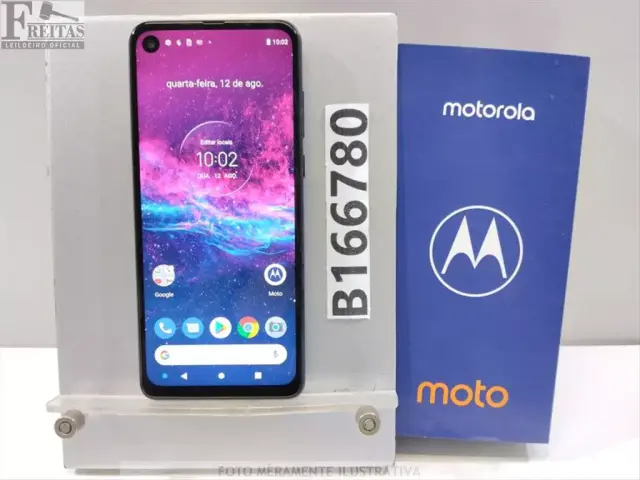 LOTE COM 01 SMARTPHONE MOTOROLA ONE ACTION XT2013-1 128GB 4GB RAM COM BATERIA 60183987