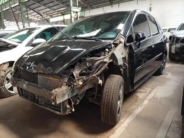 HONDA FIT LX FLEX PRETO 2008 2008 - SINISTRADO-MÉDIA MONTA