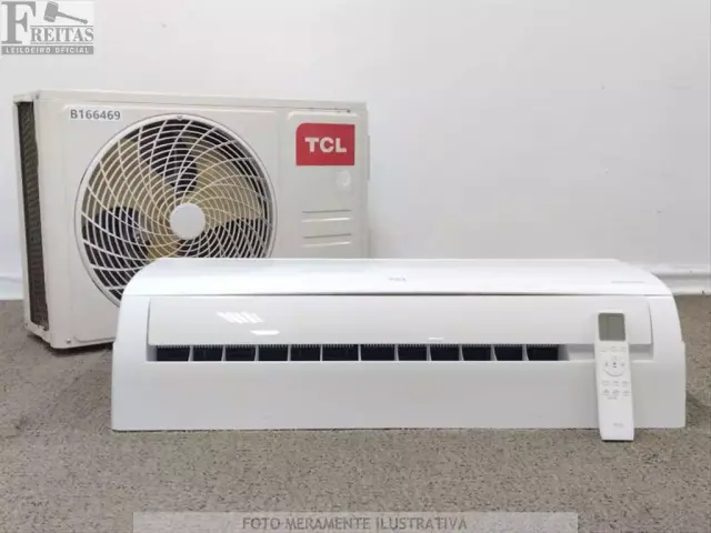 LOTE COM 01 AR CONDICIONADO SPLIT TCL INVERTER FRIO 12.000 BTUS (EVAPORADORA/CONDENSADORA…