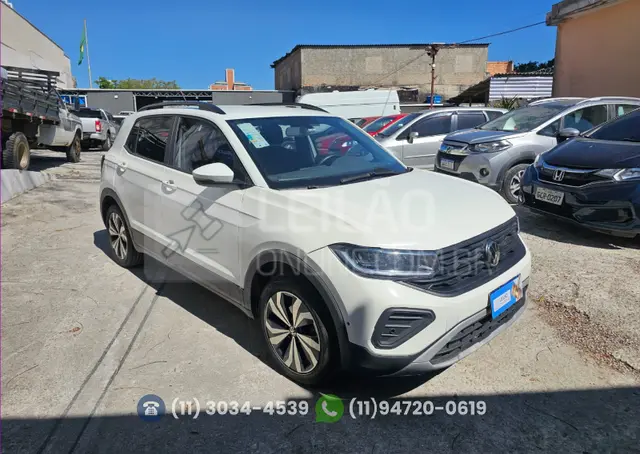 veja o vídeo!! VW/T CROSS TSI; 2024/2025; BRANCA; ALCO./GASOL. - FUNCIONANDO - IPVA 2026 OK