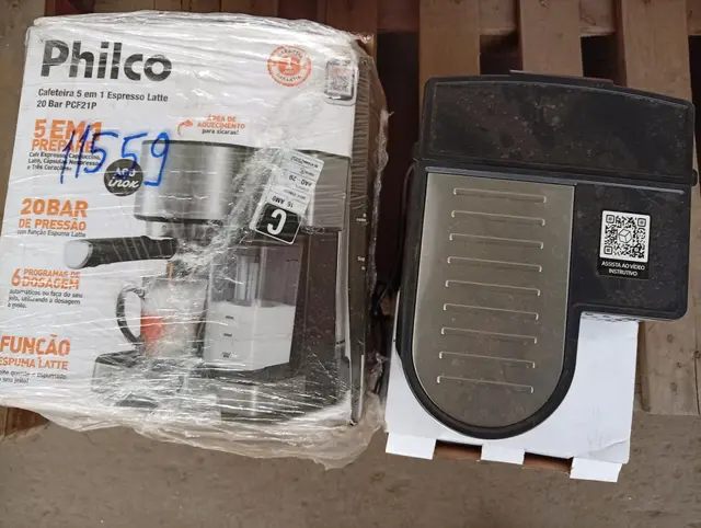 CAFETEIRA EXPRESSO E CÁPSULAS PHILCO PCF05A 20 BAR 5 EM 1 PRETA 220V