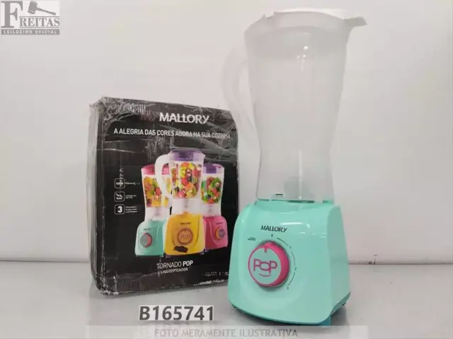 LOTE COM 01 LIQUIDIFICADOR MALLORY TORNADO POP 3 520W B91201792 220V 60HZ 22141