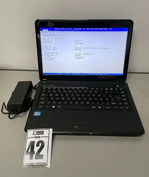 NOTEBOOK POSITIVO MASTER COM INTEL I3, 4GB DE MEMÓRIA E HD 320GB + FONTE - FUNCIONANDO