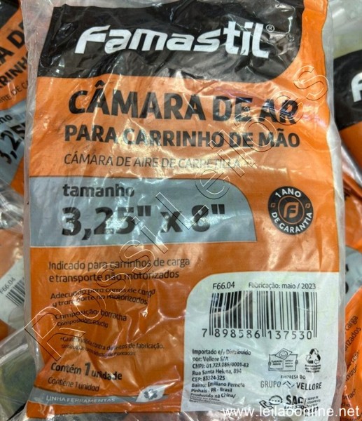 APROX. 60 UN. CÂMEARAS DE AR MARCA FAMESTIL / LACRADAS/SEM USO