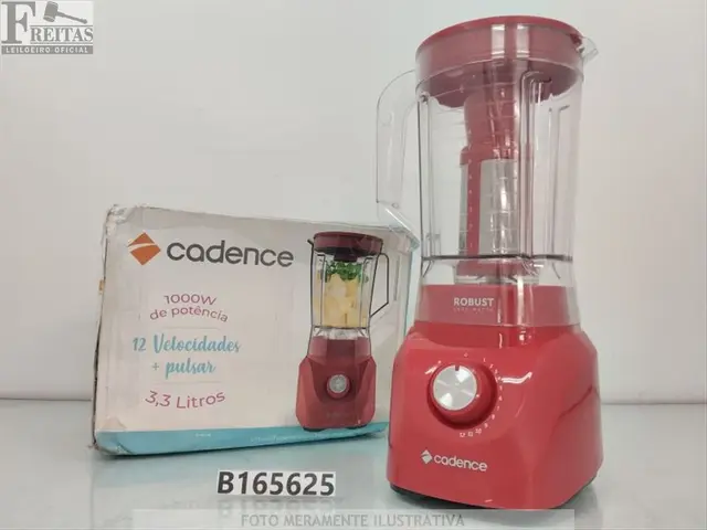LOTE COM 01 LIQUIDIFICADOR CADENCE ROBUST 1000W 12 VEL