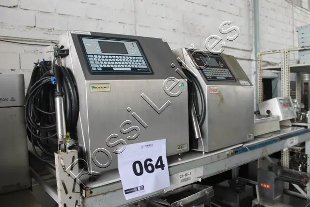 4 UN. DATADORAS/CODIFICADORAS INDUSTRIAIS (VIDEOJET/WILLETT); BALANÇA FILIZOLA ID-S; PEÇAS DIVERSAS…